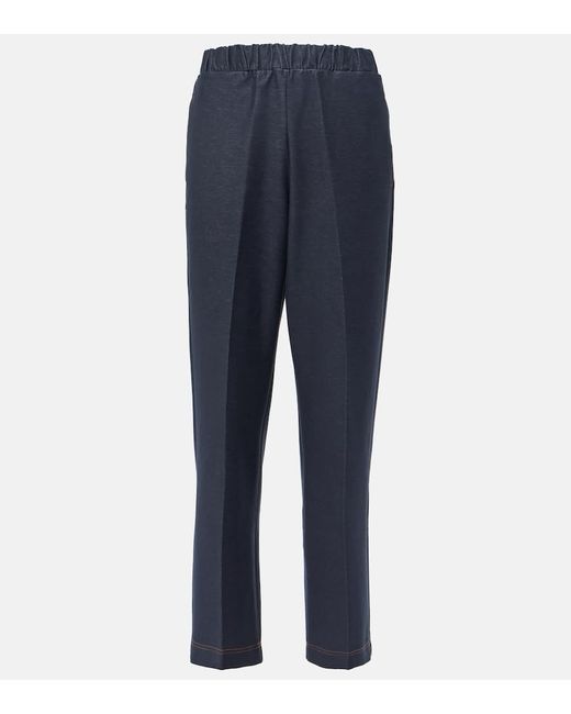 Max Mara Ballata cotton-blend straight pants