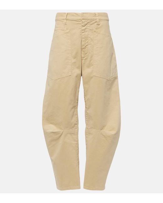 Nili Lotan Shon mid-rise cotton wide-leg pants