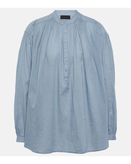 Nili Lotan Neville cotton poplin blouse