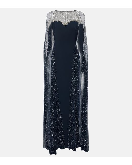 Jenny Packham Cordelia embellished caped gown