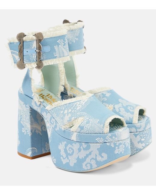 Vivienne Westwood Olde London jacquard platform sandals