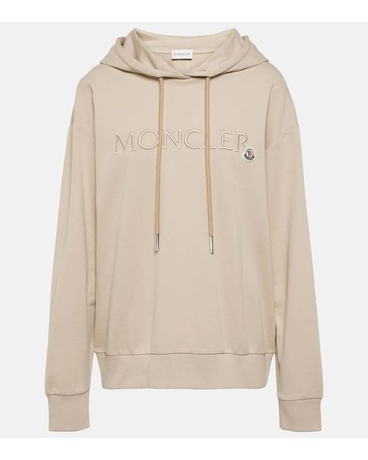 Moncler Logo cotton jersey hoodie