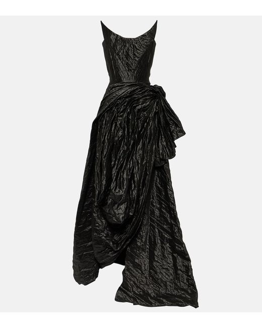 Maticevski Candescence asymmetric bustier gown