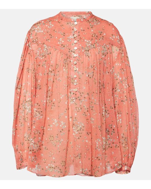 Isabel Marant Kiledia cotton and silk blouse
