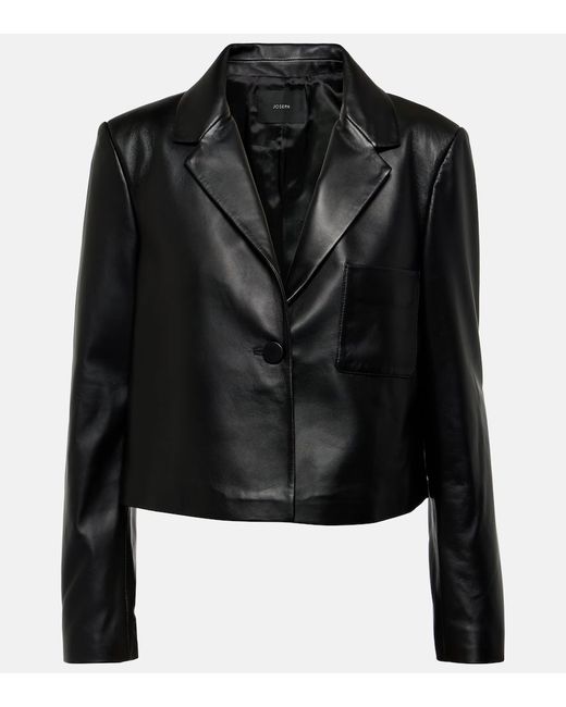 Joseph Cropped leather jacket