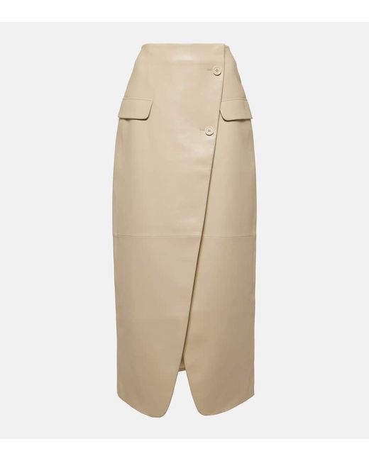 The Frankie Shop Nan faux leather maxi skirt