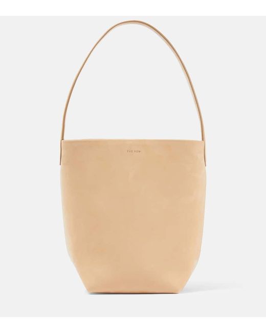 The Row Park N/S Small suede tote bag