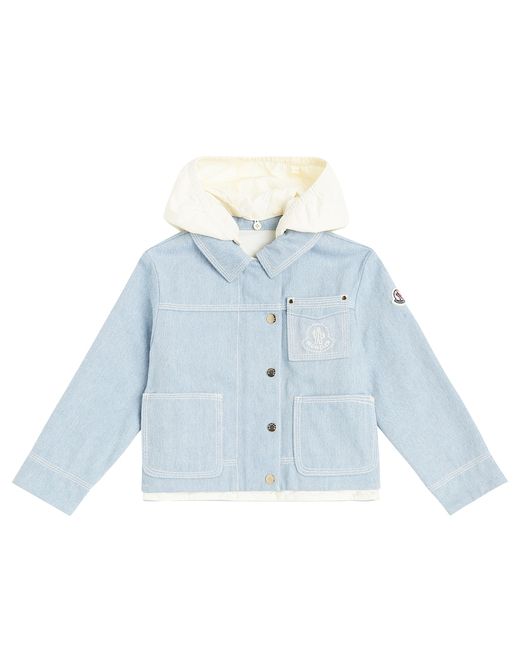Moncler Enfant Esbly hooded denim jacket