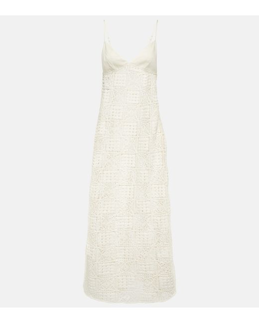 Sir. Crochet cotton maxi dress