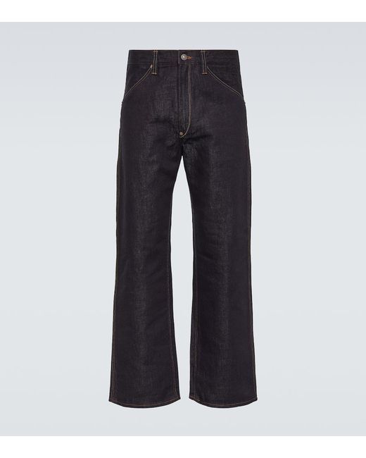 Junya Watanabe x Levis cotton and linen straight jeans