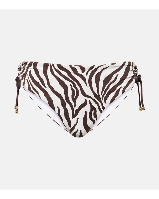 Max Mara Sibilla zebra-print bikini bottoms