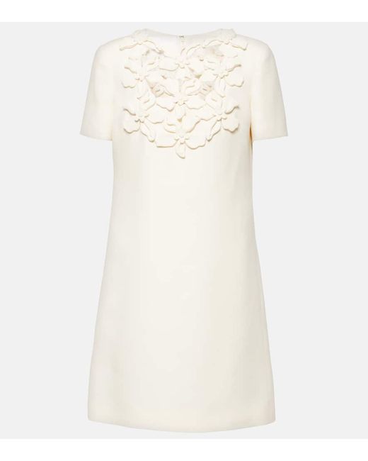 Valentino Embroidered Crêpe Couture minidress