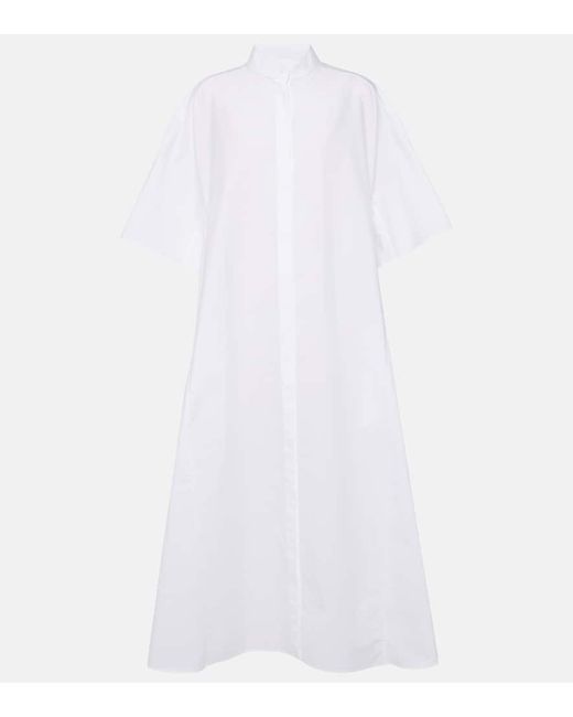 The Row Bredel oversized cotton poplin shirt dress