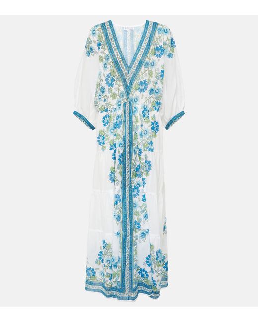 Juliet Dunn Floral cotton maxi dress