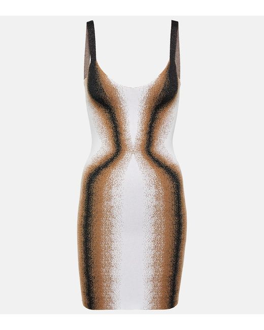Y / Project Printed knit minidress