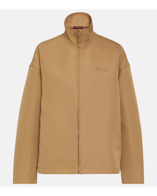 Gucci Wool-blend gabardine jacket