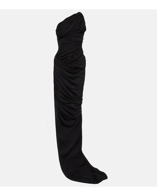 Rick Owens Draped cotton jersey gown