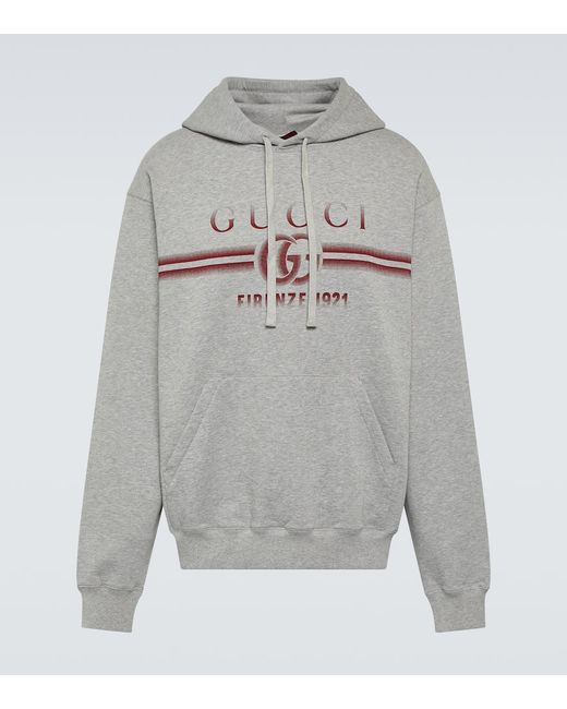 Gucci Logo cotton jersey hoodie