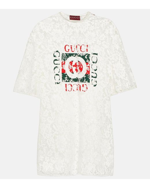 Gucci Interlocking G lace top