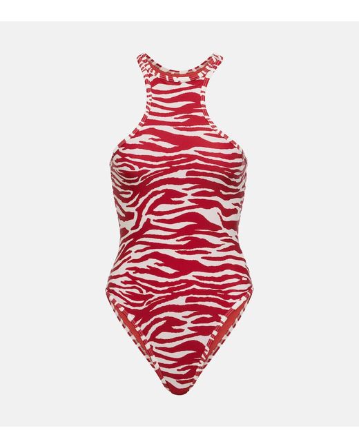 Attico Zebra-print swimsuit