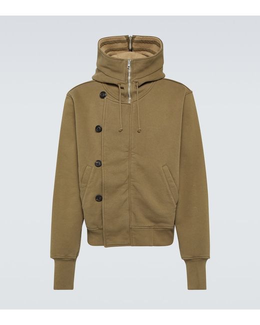 Our Legacy Flight hooded cotton jersey jacket