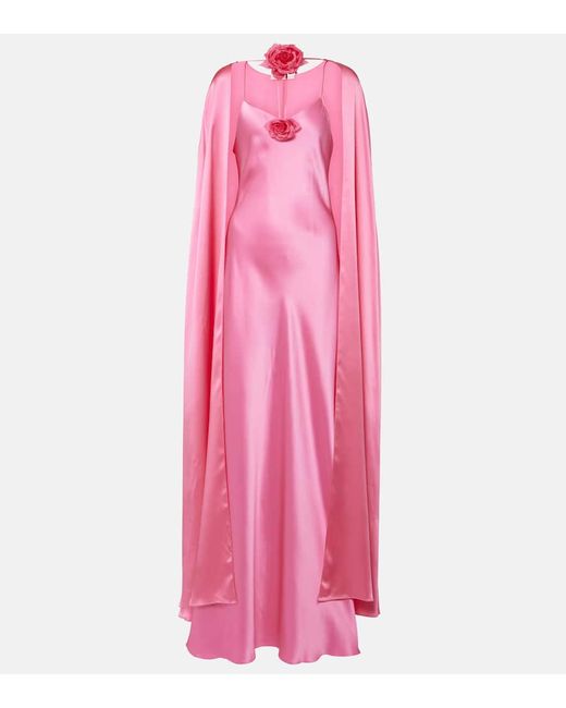 Rodarte Caped silk gown