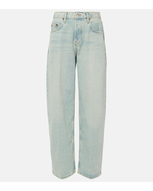 Re/Done High-rise straight jeans