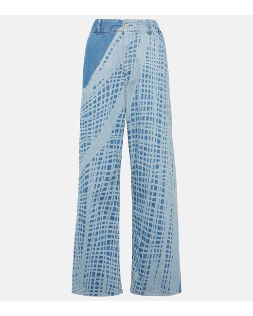 Loewe Paulas Ibiza printed wide-leg jeans