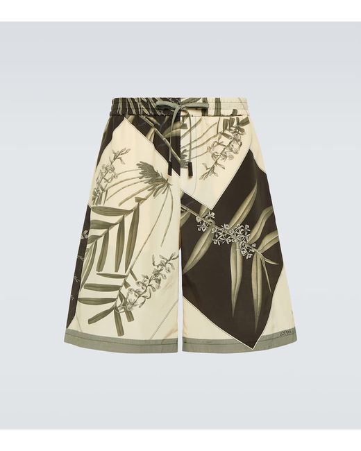 Loewe Paulas Ibiza printed cotton and silk shorts