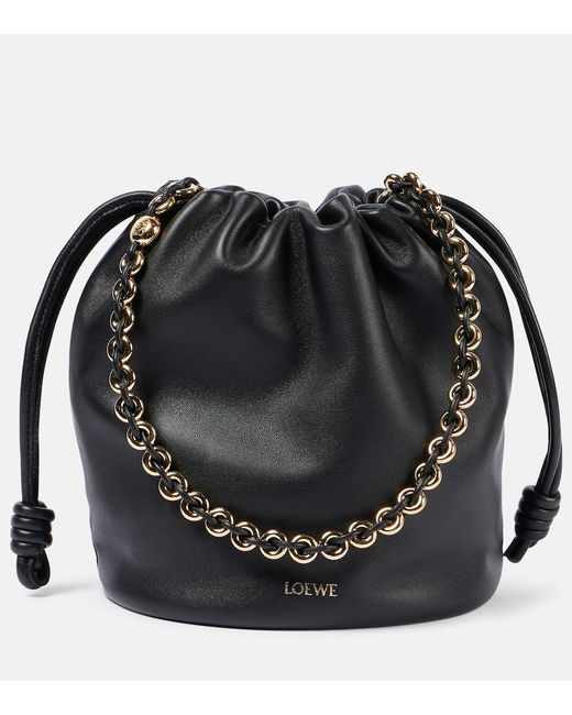 Loewe Flamenco Small leather bucket bag