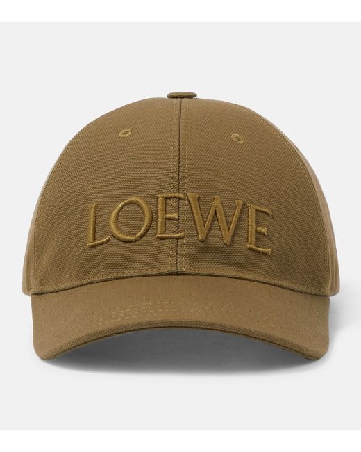 Loewe Paulas Ibiza embroidered canvas baseball cap