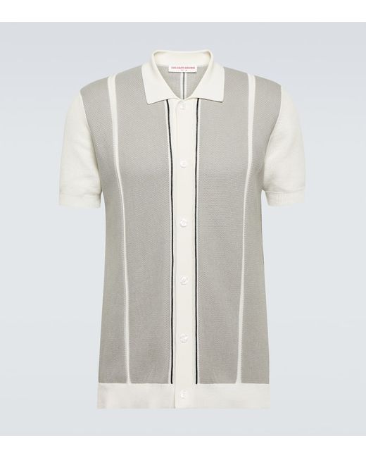 Orlebar Brown Tiernan Ripley knitted cotton shirt