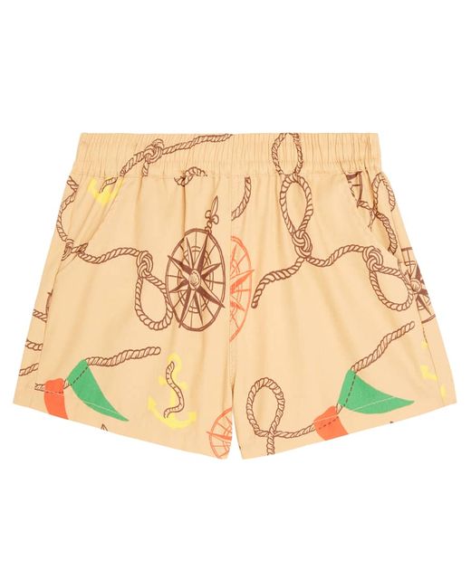 Mini Rodini Nautical printed cotton shorts