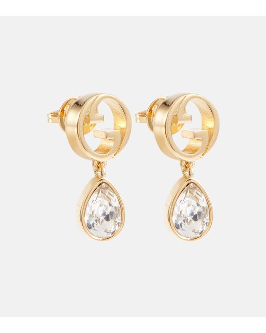 Gucci Blondie crystal-embellished earrings