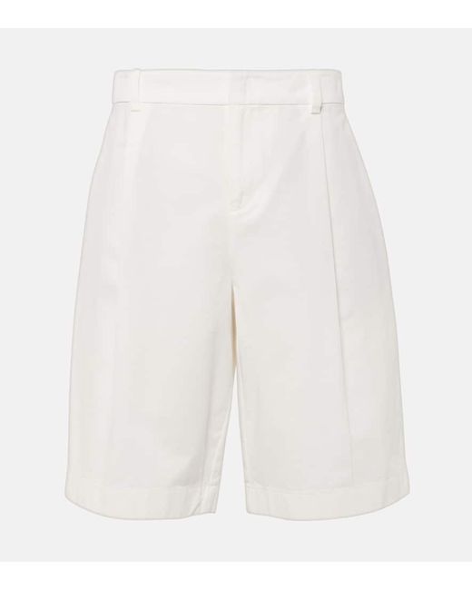 Vince High-rise cotton shorts