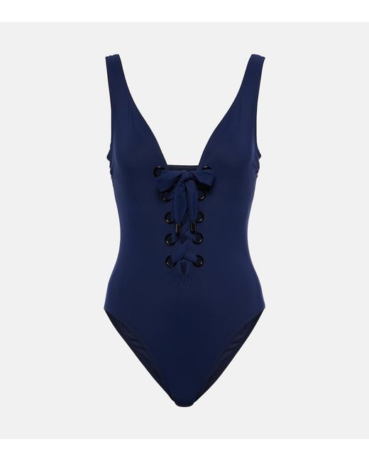 Karla Colletto Lucy lace-up swimsuit