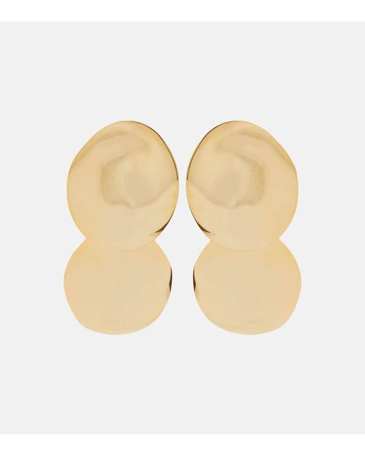 Jennifer Behr Issey Double Disc 18kt plated drop earrings