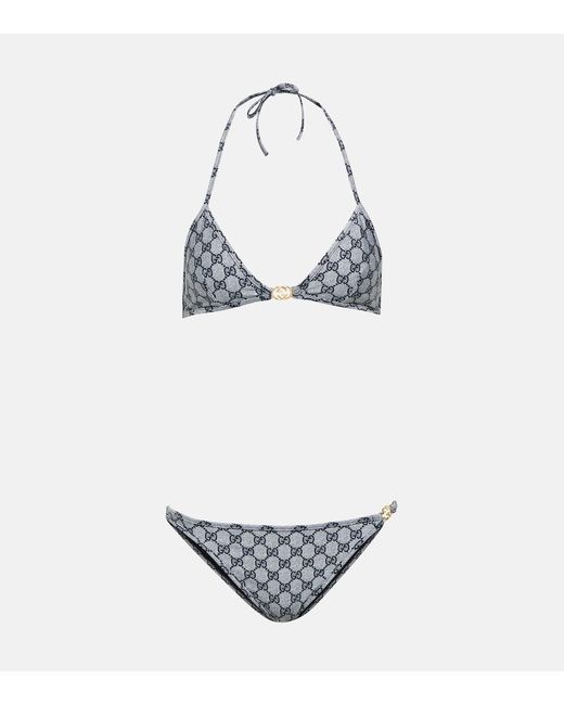 Gucci GG triangle bikini