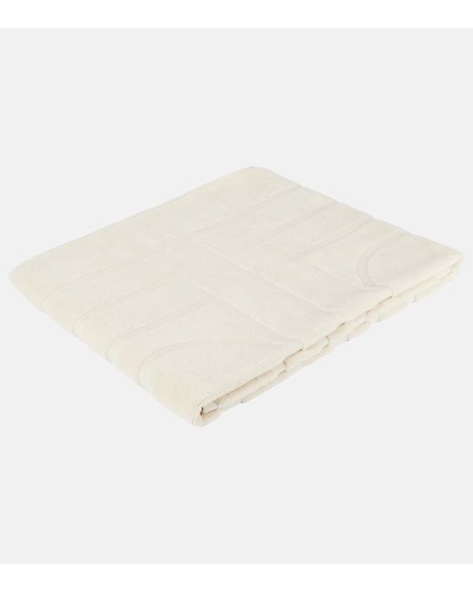 Totême Monogram cotton terry jacquard towel