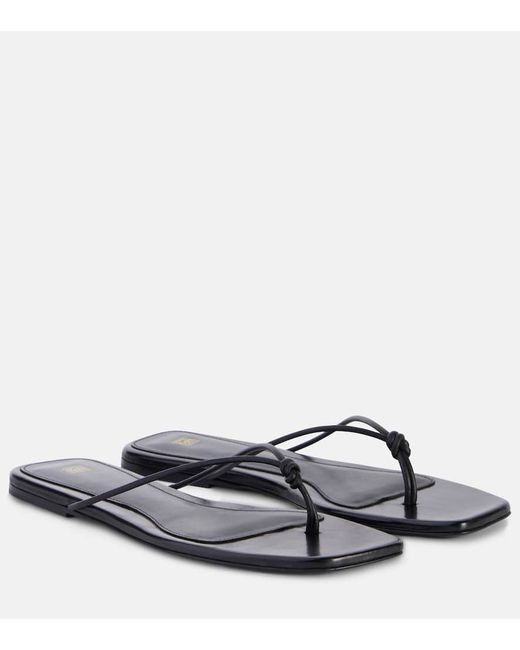 Totême The Knot leather thong sandals