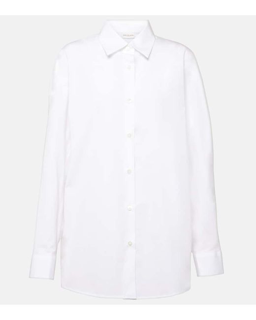 Dries Van Noten Oversized cotton poplin shirt