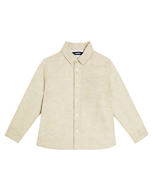Jacquemus Enfant La Chemise Boulanger linen and cotton shirt