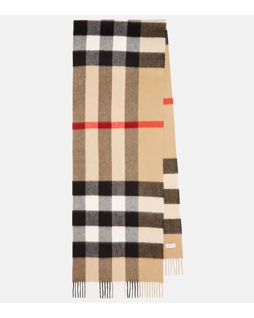 Burberry Check cashmere scarf