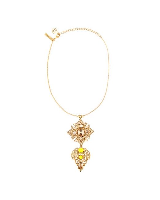 Oscar de la Renta Cry Shadow Ornamental necklace