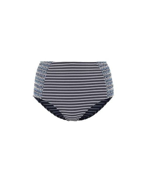 Jonathan Simkhai High-waisted striped bikini bottoms
