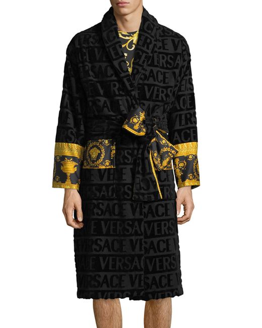 Versace Barocco Sleeve Robe