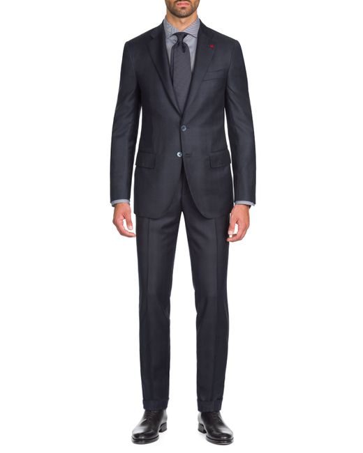 Isaia Tonal Plaid Two-Piece Wool Suit