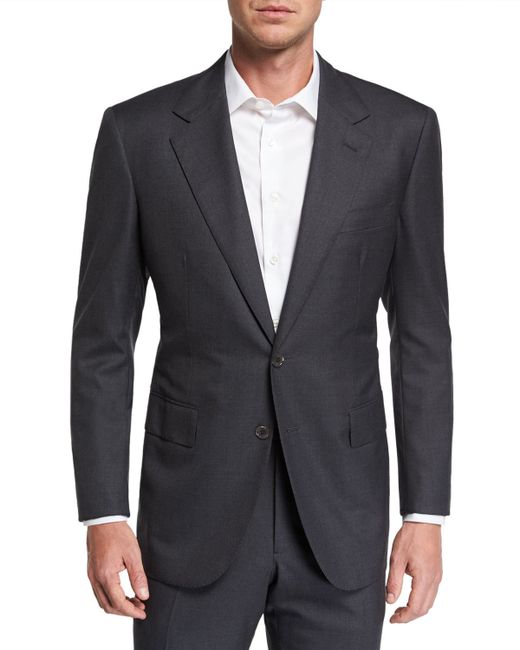 Stefano Ricci Two-Piece Solid Wool Suit