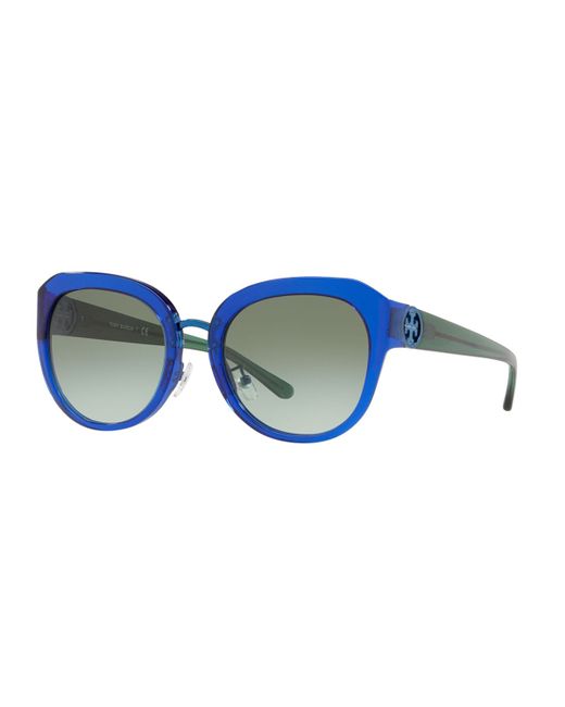 Tory Burch Acetate Butterfly Gradient Sunglasses