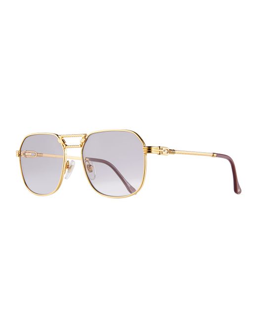 Vintage Frames CEO Gold-Plated Aviator Sunglasses
